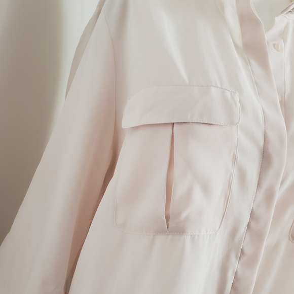 H&M Cream Semi Sheer Blouse - Picture 9 of 16